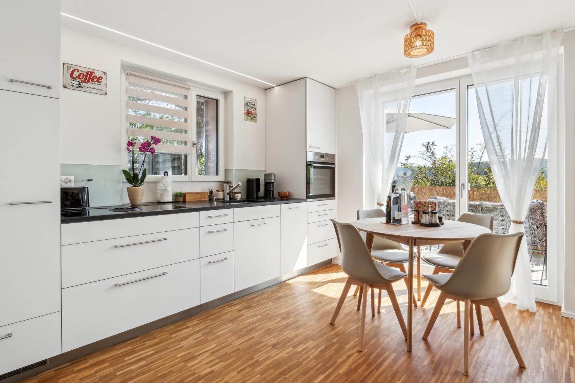 Business I Family Apartment I 1-4 Personen - Aare Blick, Nahe Altstadt I Beamer - 99" Leinwand I Terrassen Lounge Und Parkplatz Brugg  Eksteriør billede